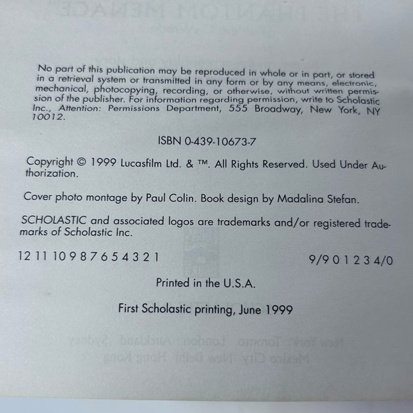 Star‎ Wars Episode 1 The Phantom Menace Scholastic Book by Patricia C. Wrede - Picture 7 of 9